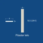 Fațadă pilastru din polistiren  SLS-220 G